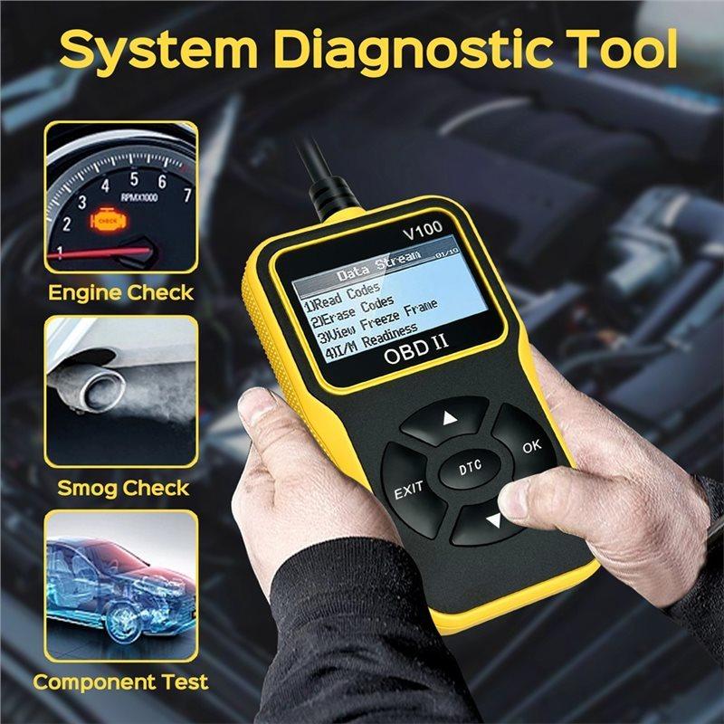 Ferramenta de Diagnóstico Scanner Automotivo OBD2 Leitor de Código de Motor Aprimorado Com Funcionalidade de Reset Para Diagnósticos Eficientes de Carro