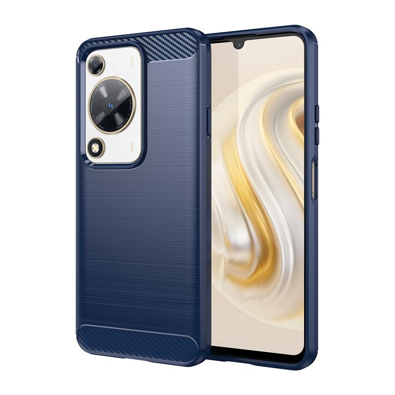 

For Cover Huawei Nova Y72S Case For Huawei Nova Y72S Anti-knock Soft Silicone Carbon Fiber Back Case For Huawei Nova Y72S Case Huawei Nova Y72S синий