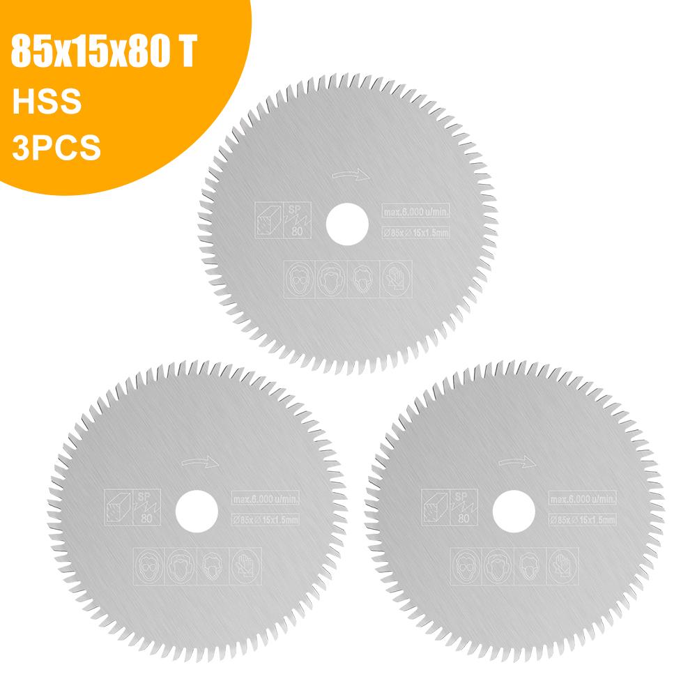 CMCP 85x10/15mm 80T Mini Disc de Ferăstrău Circular Disc Electric de Tăiere Disc pentru Tăiere Lemn/Metal Accesorii Scule Electrice