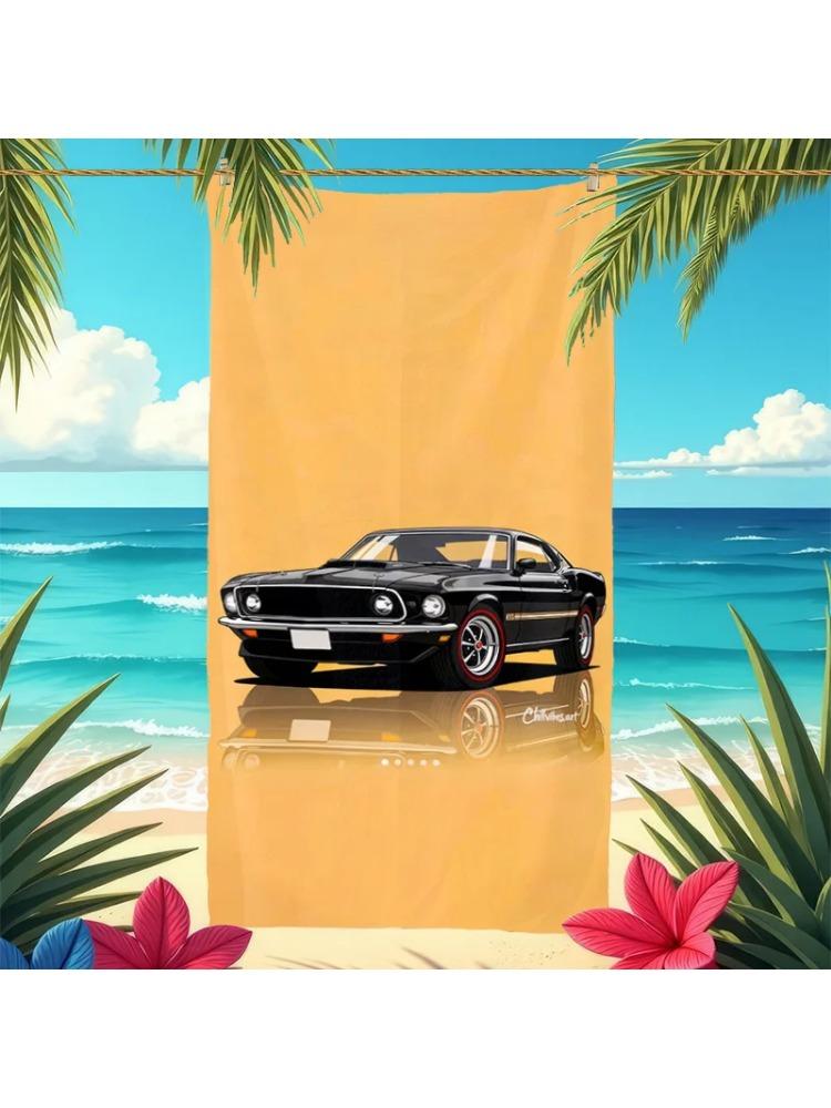 

Extra Large Thick Beach & Bath Towel - Super Soft Microfiber Quick-Dry Towel for Pool,Travel Luxury Car Design - Ideal Birthday W40*H60(CM)
