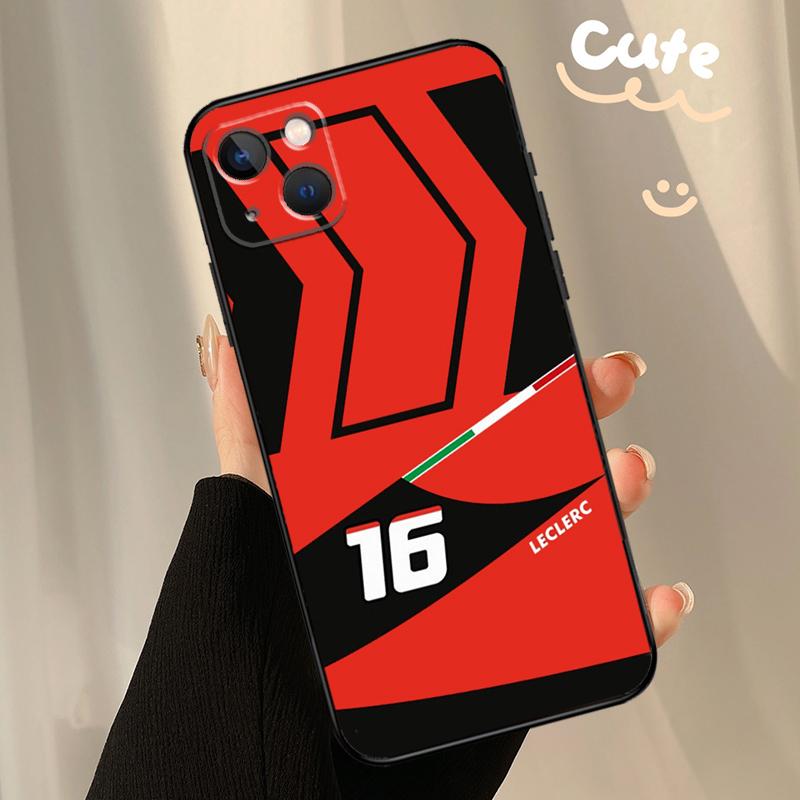 Charles Leclerc 16 F1 Phone Case For iPhone 13 11 12 14 15 16 Pro Max XS X XR 13 12 Mini Plus Coque