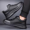 Low-top soft-soled cushioning sneakers outdoor street photography, light and comfortable rotating button leather casual shoes