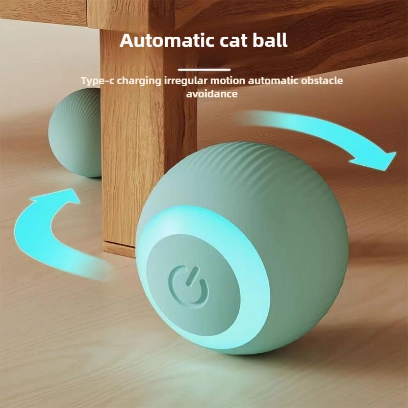 Electric Smart Ball Cat Toys Automatic Rolling Interactive Ball Usb Charge  Pet Toy Cat Teasing Training Balls Chewable Cat Toys