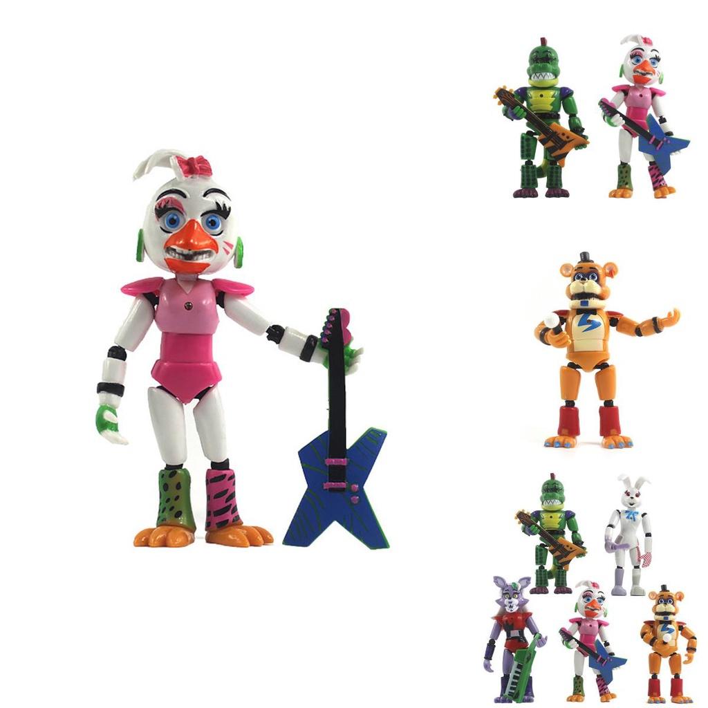 Five Nights At Freddy's Security Breach 5pcs Light-up Figures For Kids' Gifts And Decor