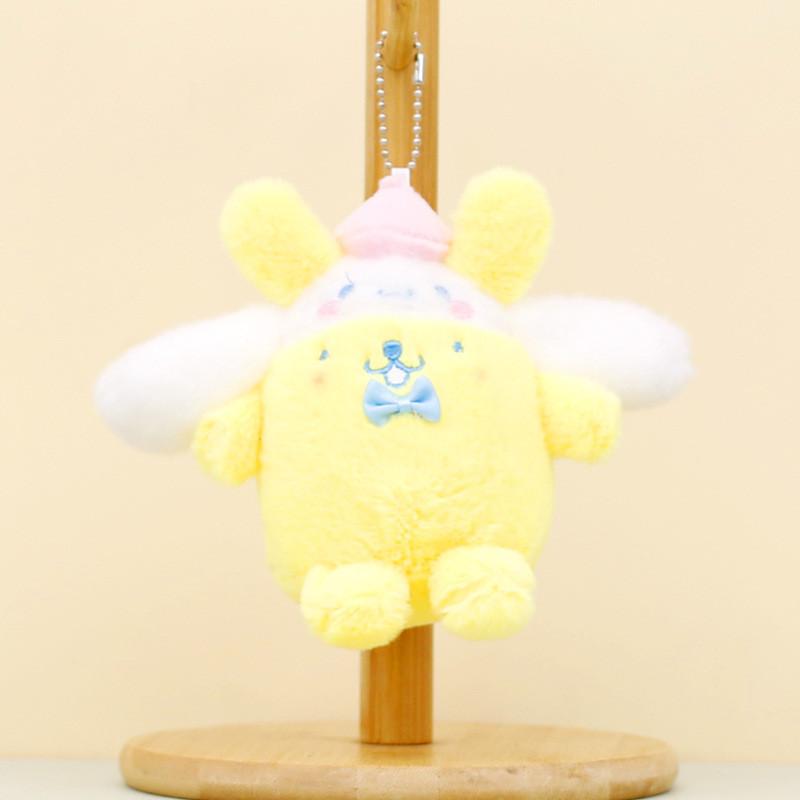 Adorable Plush Keychain Soft Pp Cotton Filled Kuromi Melody Dolls With Long Ears Pompompurin
