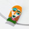 Cute Abstract Lady Acrylic Brooches Pins for Women Personalized Funny Cartoon Girls Figure Resin Badge Jewelry Accessories Gifts