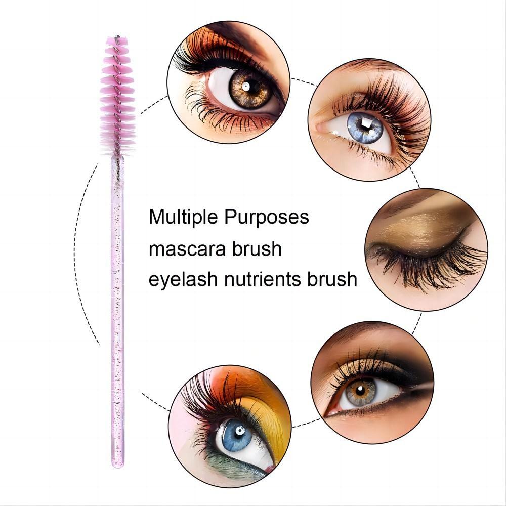 Wimpern Concealer Bürste Spoolie Mascara Applikator Extension Make-up Set, 1 Stück, 19 rosa Griff 150