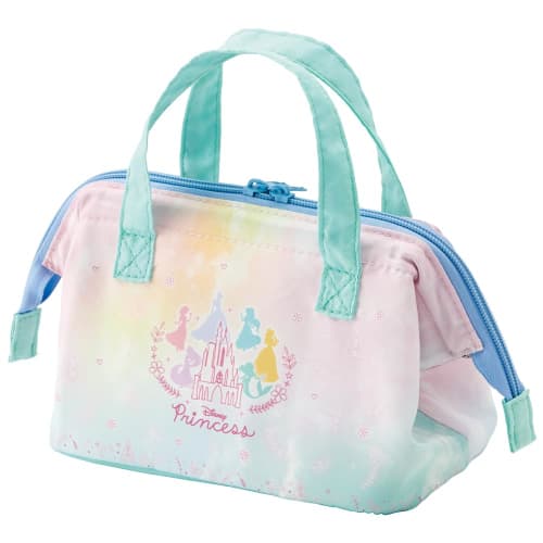 Skater Insulated Lunch Bag, Pouch, Children's Size, For Children's Bento Boxes, Disney Princess 23 KGA0-A