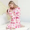 Mommy And Me Robe And Swaddle Set Floral Labor Delivery Robe Matching Baby Receiving Blanket Pregnancy Women Loungewear
