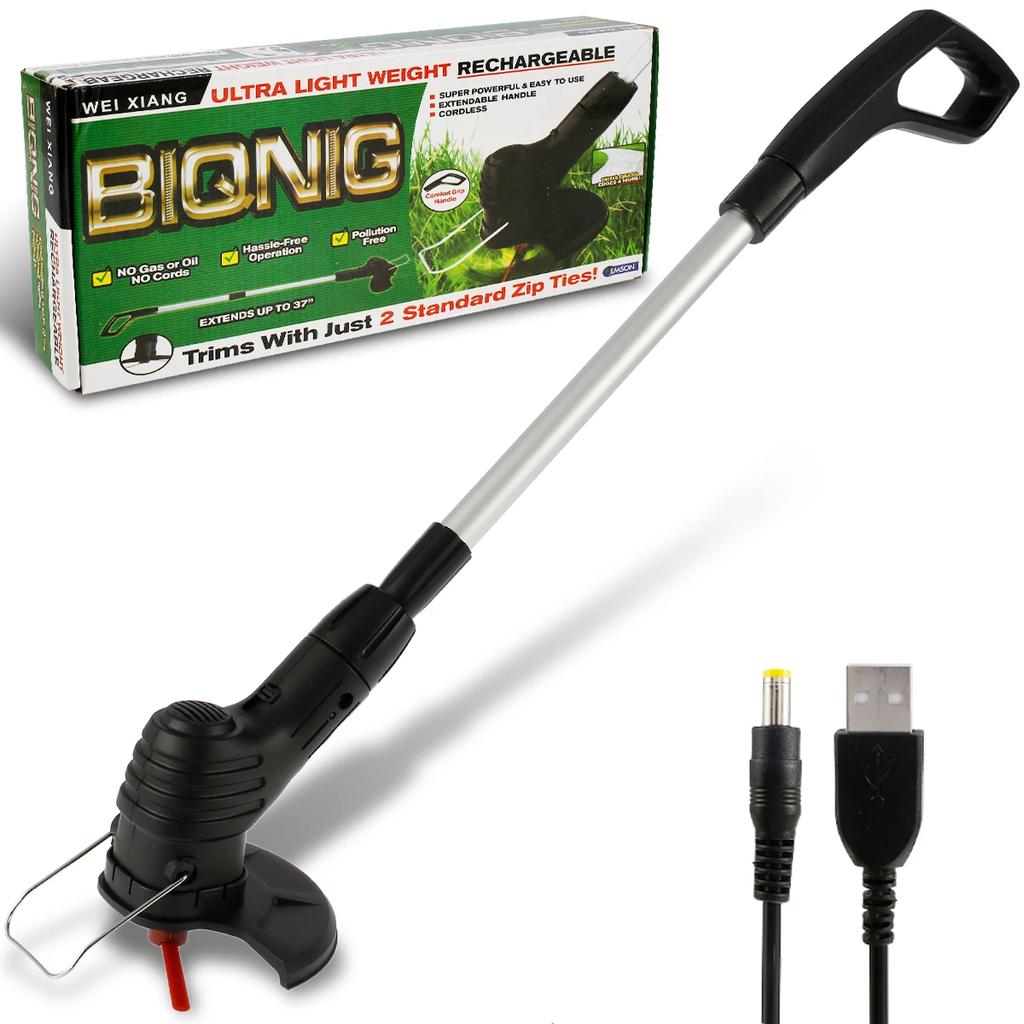 Portable Rechargeable Garden Mower Gardening Lawn Mower Lithium Mower Home Weed Whacker Garden Weed Whacker Weed Wheel