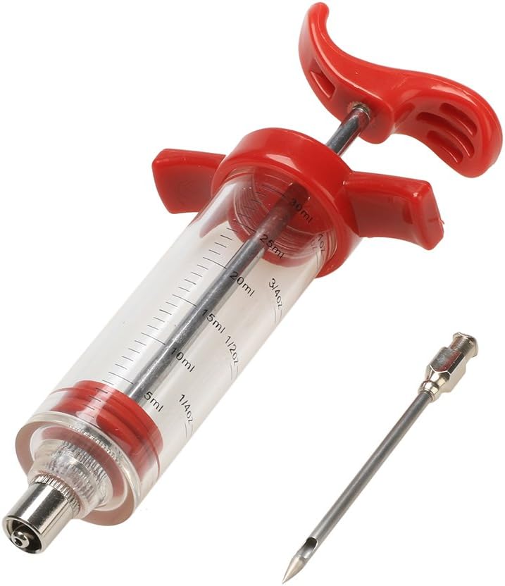 

Meat Turkey Injector Syringe Kit With Durable Needle Grill Turkey BBQ Seasoning Sauce Flavor Kitchen Cooking Marinade Injector