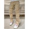 Blugi Bărbați Regular Fit Suprapuși Rupti Slim Fit Petici Uzati Distruși Drepți Denim Hip Hop Streetwear Pantaloni