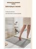 Alfombrilla de Baño con Borlas de Gofre Japonés: Antideslizante, Adhesivo Termofusible, Felpudo Absorbente para Puerta