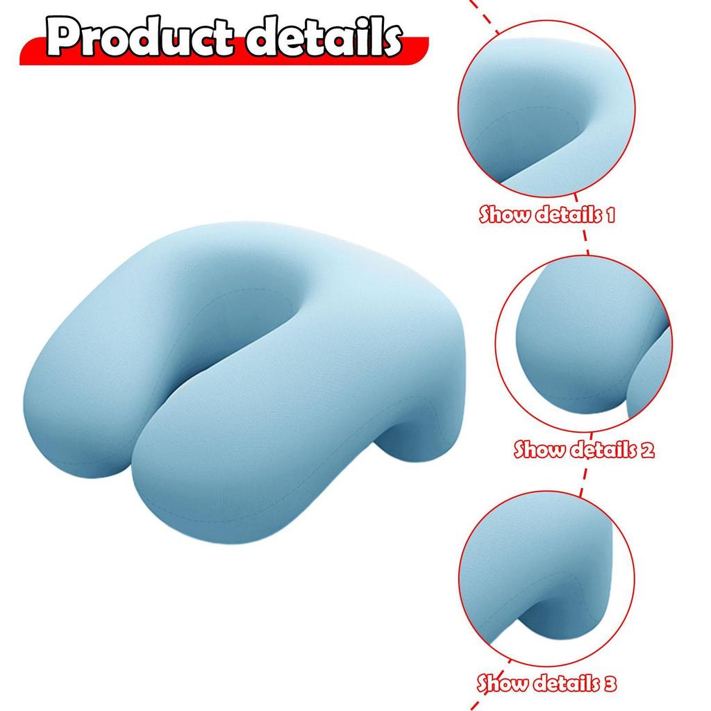 Desk Napping Pillow Breathable Lightweight Headrest Multiuse Lunch Break Comfortable Support Cushion for Travel Car School