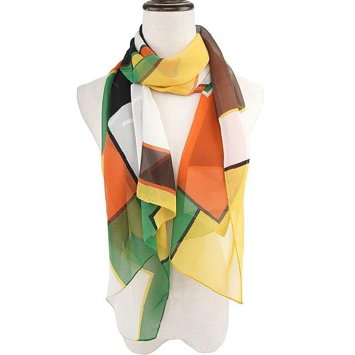 Sciarpa Scialle Leggero Tinta Unita Misto da Donna per la Stagione Primavera Estate