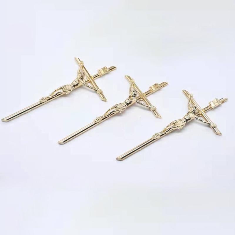 10pcs Crucifix Metal Wall Cross Decoration Religious Wall Catholic Gift Religious Christian Gift Handheld Cross Pendant