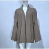 Knitted Female Cardigan Bathrobe Wind Aura Type Lace Up Autumn Winter Lazy Loose Sweater