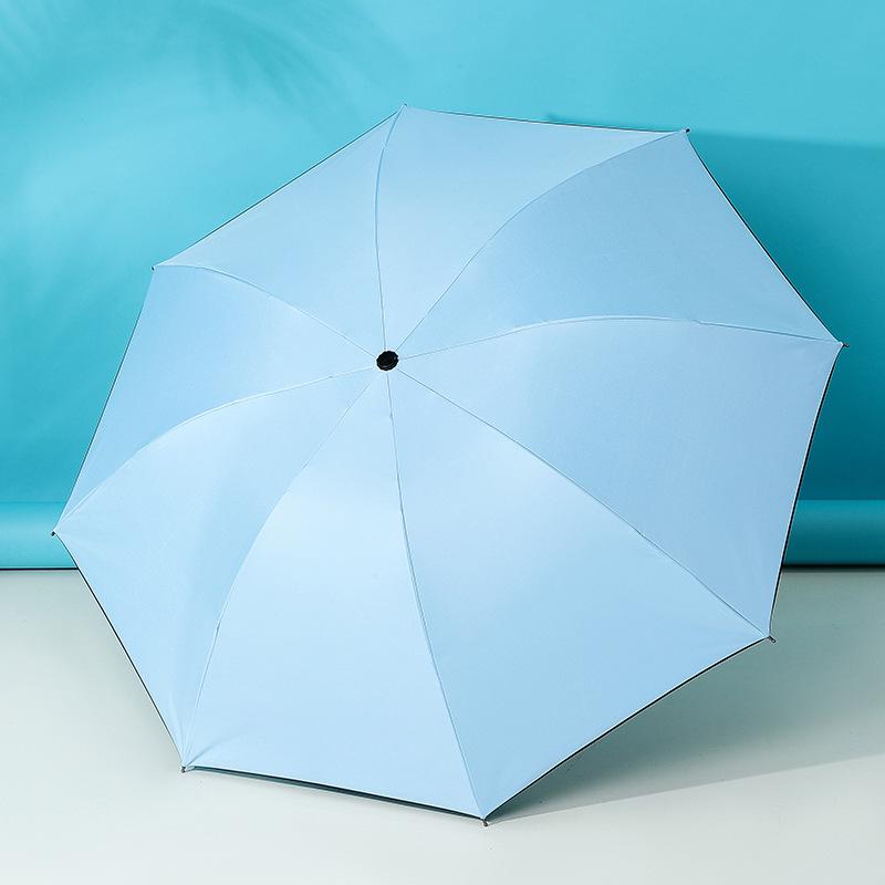 Customized Large Automatic Business Umbrella - Sun & Rain Dual-Use, Black Glue Sunshade, Anti-Rainstorm, Reinforced Windproof.