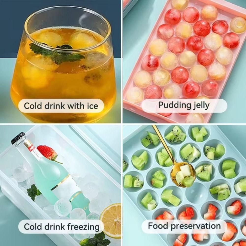 Creative Ice Cube Maker Box with Ice Shovel Ice Ball Storage Box Ice Cube Molds  Kitchen Gadget