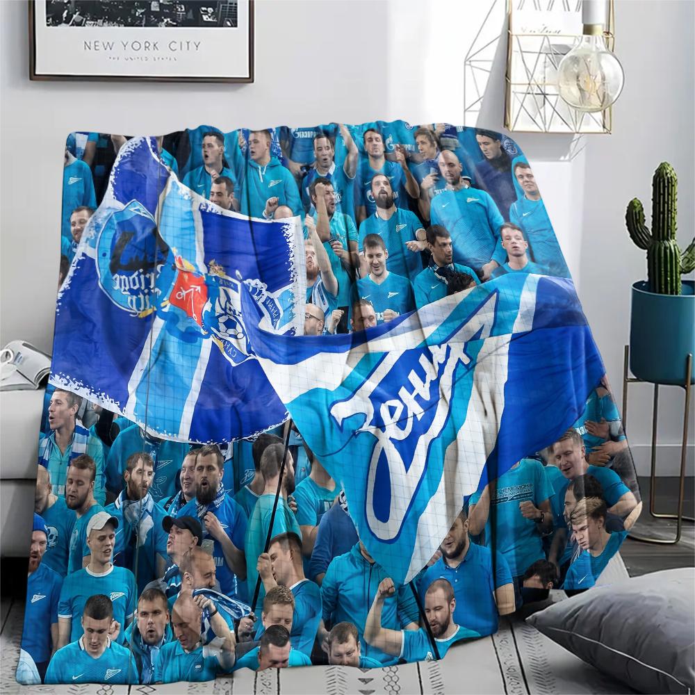 

FC Zenit,pattern Flannel Blanket, High quality Comfortable for All Seasons, Home Decor, Warmth and Comfort, Perfect for Gifts. 80cm x 120cm