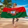 Asciugamano da Spiaggia Emblema Nazionale del Portogallo, Asciugatura Rapida, Facile da Curare, Adatto Sia per il Fitness che per le Vacanze al Mare, Essenziale per lo Sport