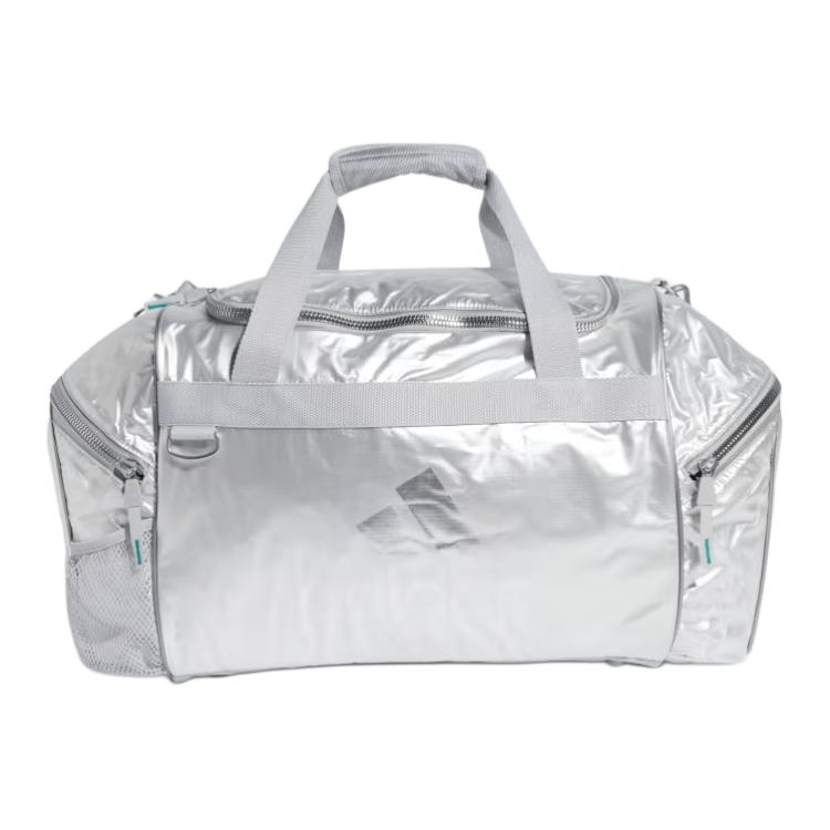 Adidas Casual Large Capacity Versatile Travel Bag Unisex Bags Silver Metallic JX1816 Silver Metal