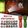 Christmas Projector Torch Lamp Toys for Children 24 Patterns Baby Bedtime Sleeping Story Book Fun Education Toys Xmas Gift