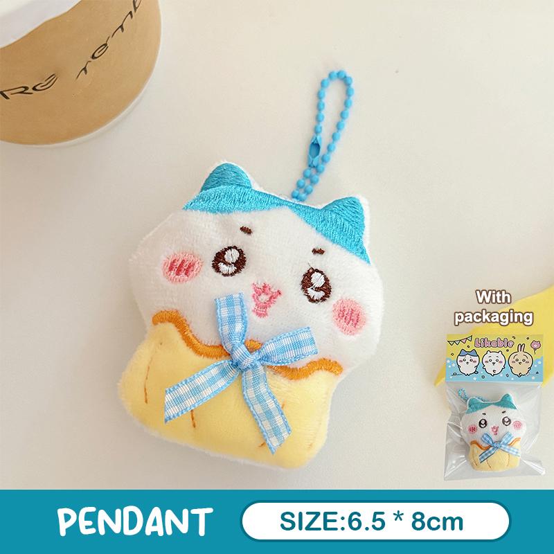 Cute Cartoon Plush Doll Pendant Lovely Stuffed Bunny Keyring Couple Key Holder Bag Hanging Decoration Best Friend Gifts
