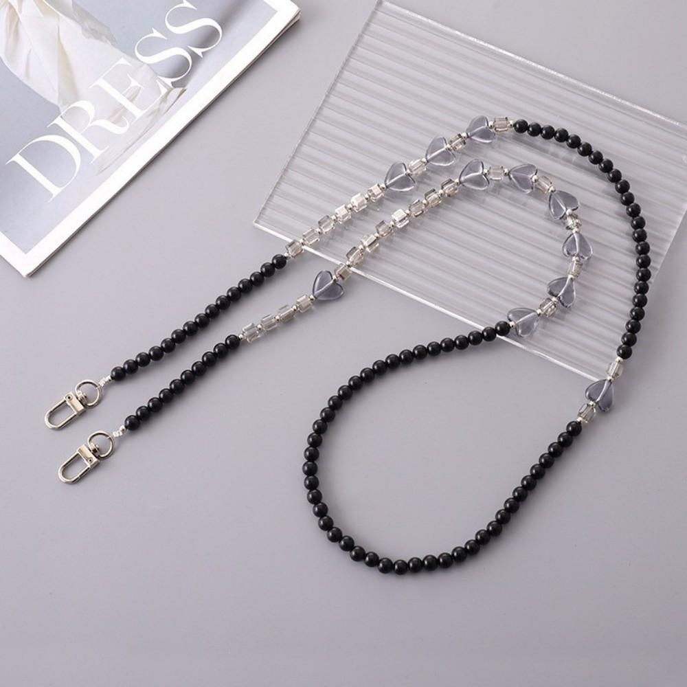 Acrylic Beads Crossbody Phone Strap Crossbody Style Phone Lanyard Charm Daily Carry