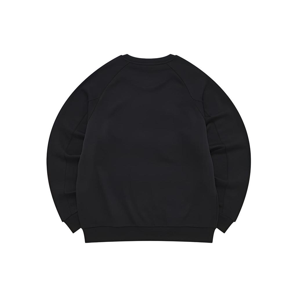 Fila Fusion Simple Letter Big Logo Knitted Pullover Sweatshirt Men sweatshirt Deep-Black T11M242205F-BK