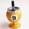 Hot Selling Creative Metal Ashtray Lidded Anti Smoke Ash Flying For Office Billiard Bar KTV Home Decor