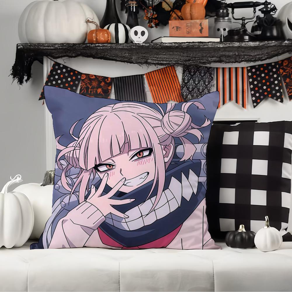 M-My H-Hero A-Academia H-Himiko T-Tog  Pillow Case Office Cushions Suitable For Sofa Car Bedroom Decorative Cushion Cover