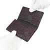 Indenya Inden Business Card Case, Large Capacity, Deerskin, Purple with Black Lacquer, Clematis Pattern, 2501-06-169