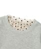 CARGOBROS FOR WOMAN Dot See-Through Long Sleeve Layered Casual Short Sleeve Tee Set (Ivory/Melange)