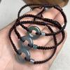 A-Grade Natural Jade Ping An Kou Red String Bracelet - Couple Style, Handmade in China