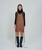 Deoaeteus Strap Detail Knit Mini Dress_Brown