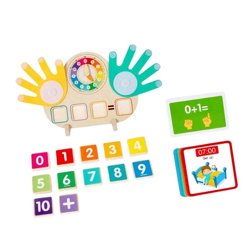 Puzzle Clock Finger Operation Kids Toy Children Counting Toys  Preschool Boy and Girl
