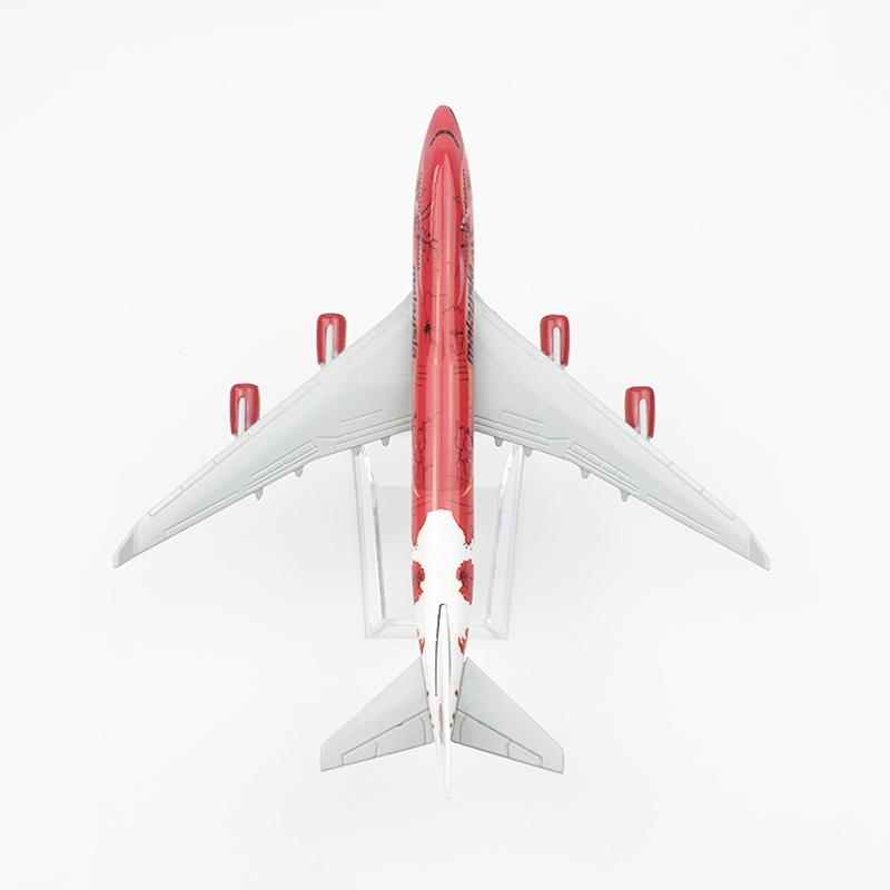 1/400 Scale 16cm Malaysia Airlines Big Red Flower Boeing 747 Aircraft Model Planel Airplane Diecast Metal Planes