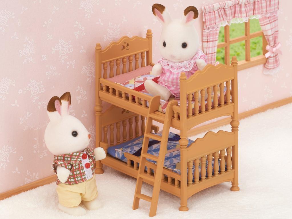 Sylvanian Families Möbel Bett ST Mark Alter 3 und Spielzeug Sylvanian EPOCH [Etagenbett-Set] Ka-317 Zertifiziert, Oben, Puppenhaus, Familien,
