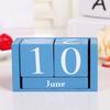 Wooden Perpetual Calendar Eternal Blocks Month Date Display Desktop Photography Props Home Decor