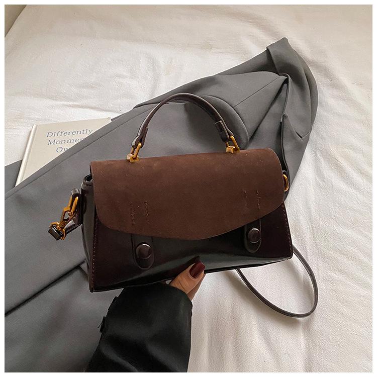 Winter Simple Bag Women's Niche Matte Small Square Bag High Value Fashionable Women's Bag Single Shoulder Hand Bag