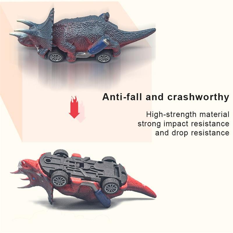 6 szt. Zabawka dinozaura Zegarowe samochody Dziecięce zabawki dinozaurów Odpowiednie dla dzieci Samochody Gry dinozaurów