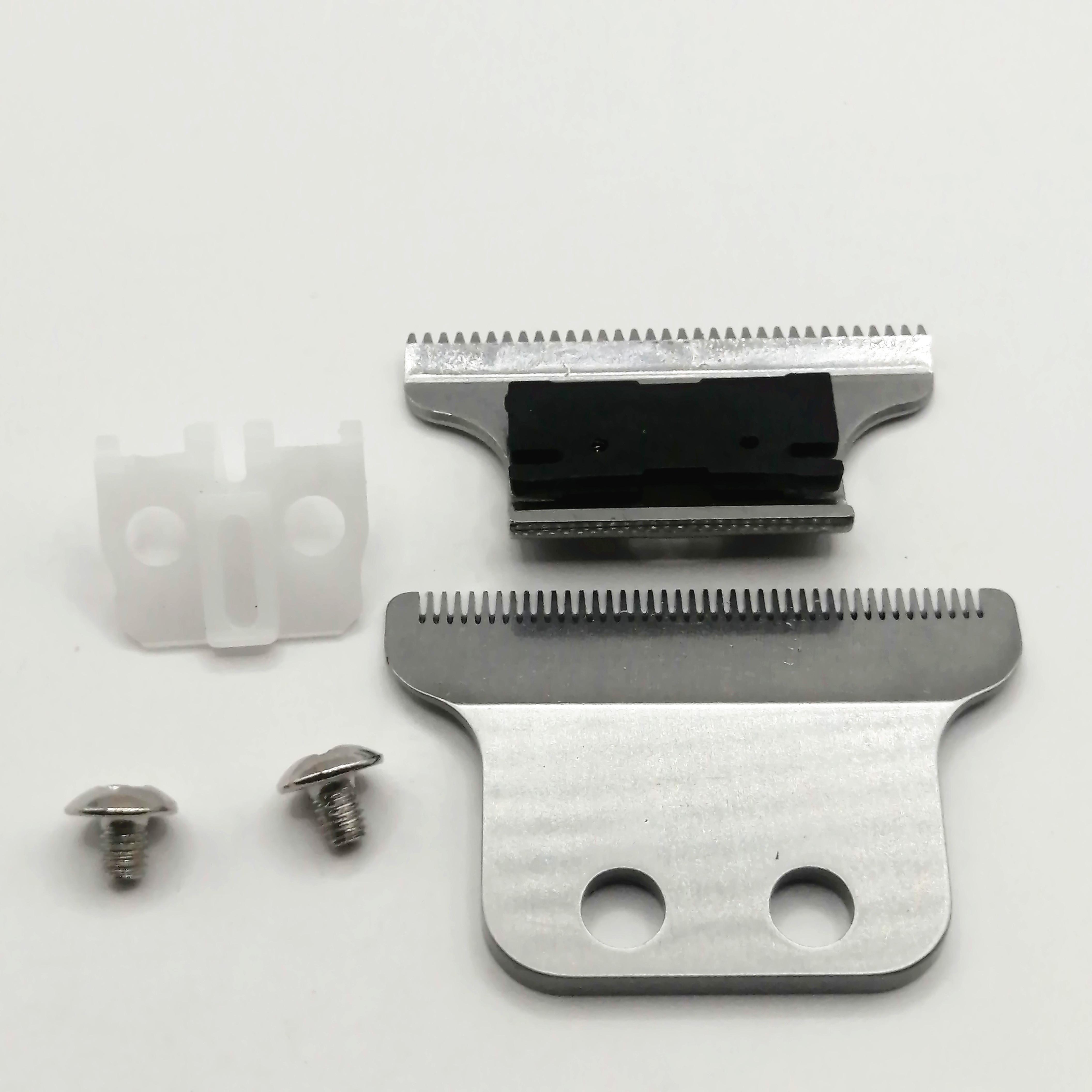 

Двойное широкое лезвие триммера, сменное лезвие с 2 отверстиями для Wahl 8101 2215, регулируемое серебро