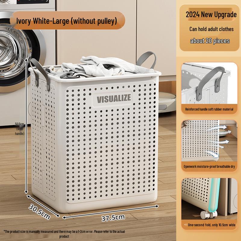 Foldable Laundry and Toy Basket for Bathroom and Kids