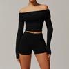 JYL Brushed Yoga Set Casual Comfortable Running Outfit
