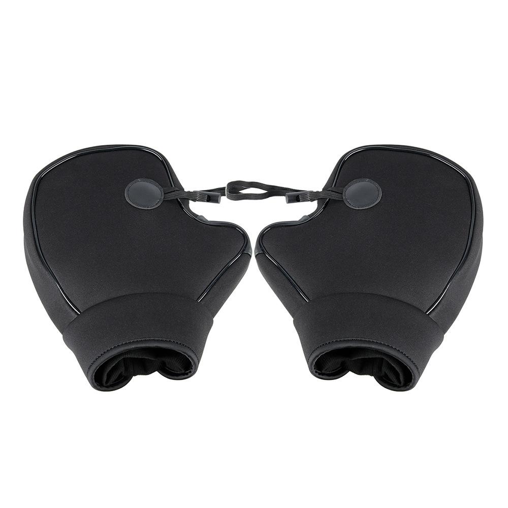 

Перчатки для руля мотоцикла, ветрозащитные, зимние, велосипедные, грелки для рук, муфты для руля скутера, снегохода, флисовые мотоаксессуары чёрный