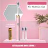 New Smart Electric Toothbrush USB Rechargeable Teeth Clean Whitening Sonic Toothbrush Timing Tooth Brush With Replacement Heads