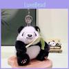 Niedlicher Plüsch-Panda-Schlüsselanhänger, liebevoll gestaltet, süßes Cartoon-Accessoire