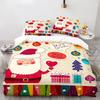 Christmas themed Santa Claus 2/3 piece bedroom set,Children'sGift Teenagers adulte Microfibre double bed Duvet Cover