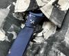 [Made In Japan] Rock-style Cross Pattern Tie (NavySilver)